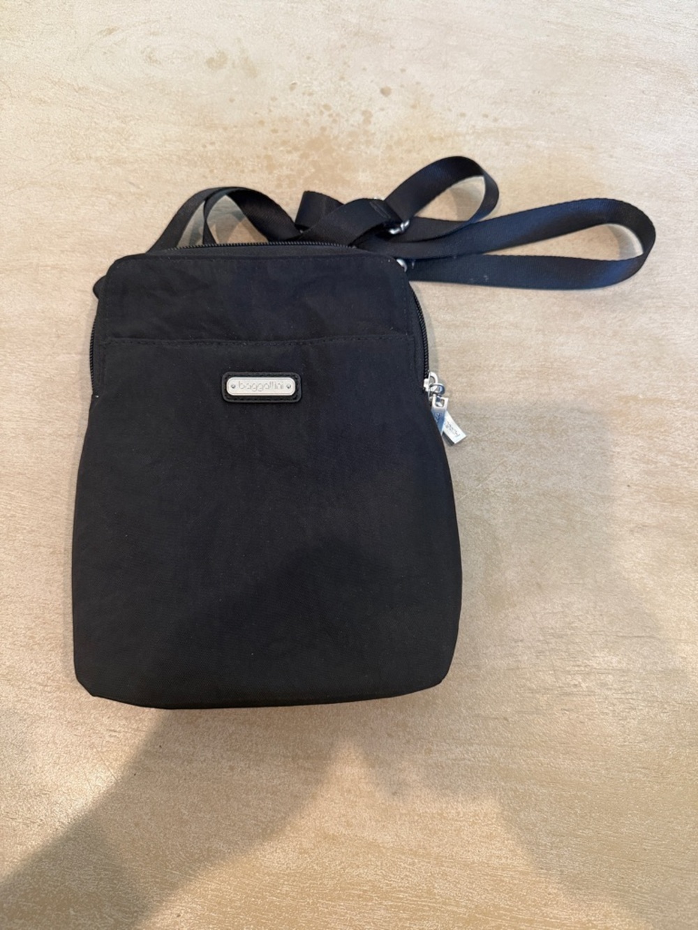 Baggallini Black Lightweight Crossbody Organizer